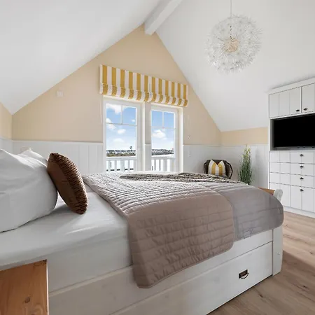 펜션 Hafenglueck- Sauna, Steg, 2 Baeder, Kamin, Terrasse