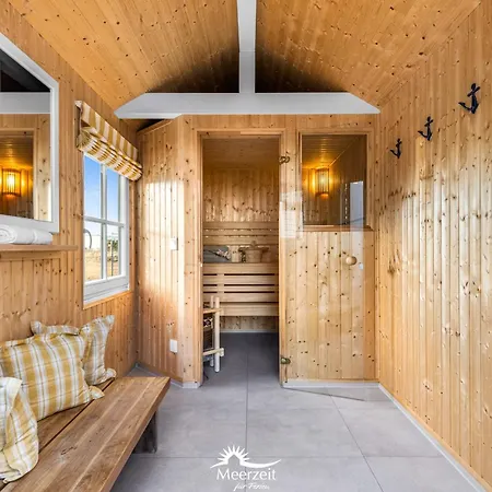 Hafenglueck- Sauna, Steg, 2 Baeder, Kamin, Terrasse 펜션 올페니츠