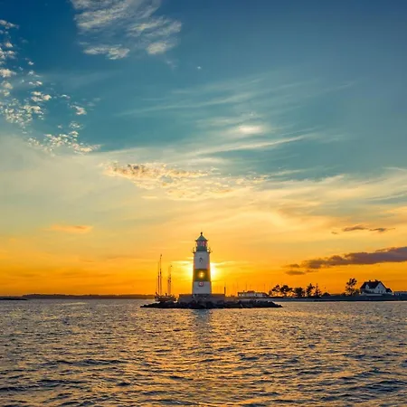 펜션 Hafenglueck- Sauna, Steg, 2 Baeder, Kamin, Terrasse 올페니츠